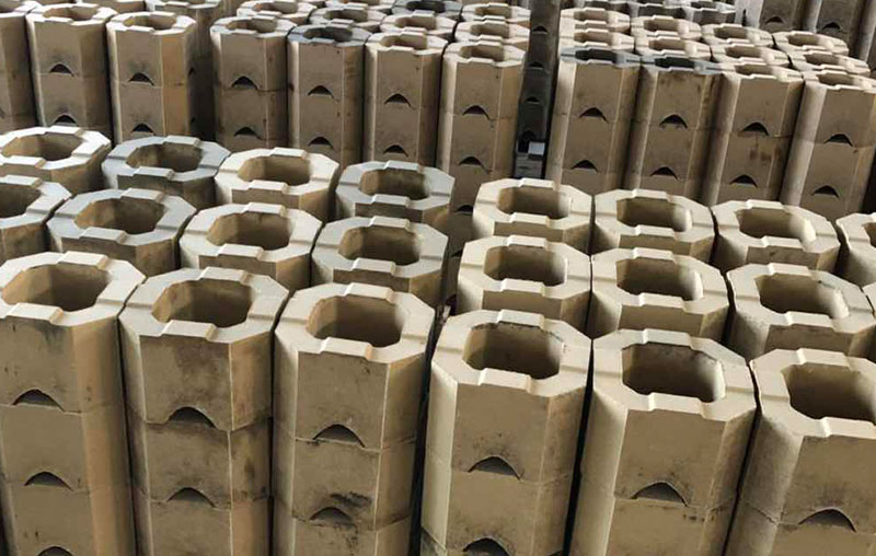 Alkaline octagonal cylindrical brick